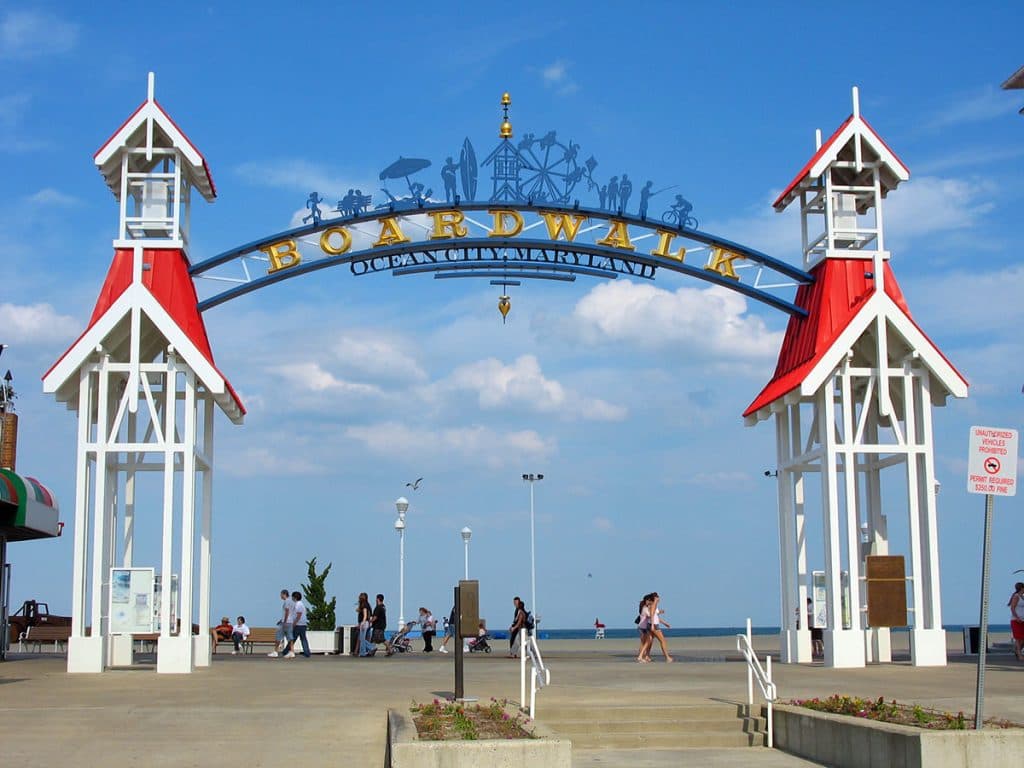 The Ocean City boardwalk